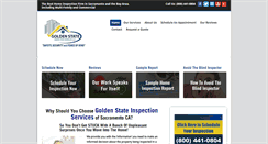 Desktop Screenshot of goldenstateinspectionservices.com